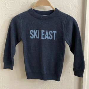 TOWN PRIDE Kid's Ski East Crewneck Sweatshirt Size 4 In Blue